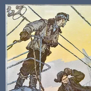 Агитационное Настенное Панно - Картина - Иллюстрация «Электрики - Монтажники», СССР - 60-е гг.