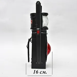 Большой Винтажный Железнодорожный Сигнальный Вагонный Фонарь, СССР.