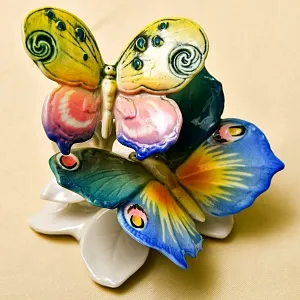 Фарфоровая статуэтка «Бабочки», Карл Энс / Karl Ens, Германия, 50-е годы ХХ века.