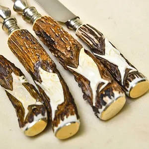 Набор для Морепродуктов «Охота» - 3 предмета, SOLINGEN Германия, 50 -е годы ХХ века.