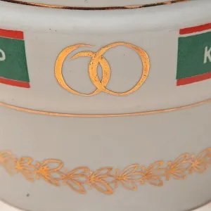 Агитационная! Юбилейная Подарочная Фарфоровая Ваза «ПОГРАНИЧНИКИ» Барановский ФЗ CCCР -1984 год. 