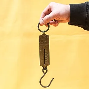Ручные пружинные весы - Безмен на 50 Фунтов, SALTER'S Англия начало ХХ века.