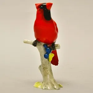 Коллекционная Фарфоровая Статуэтка «ПТИЦА - КАРДИНАЛ», Hutschenreuther Германия, 1968 - 1970 годы.