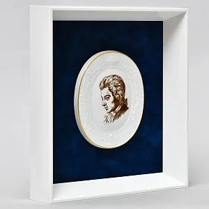 Картина - Панно - Фарфоровая Плакетка «Моцарт», MEISSEN Германия - 1978 год.