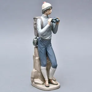 Коллекционная Фарфоровая статуэтка «ПУТЕШЕСТВЕННИК», Lladro / Лядро Испания.