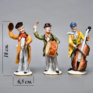 Полная Коллекционная серия Фарфоровых статуэток «Музыкальный оркестр», Grafenthal Германия, 1985 - 1990 годы.
