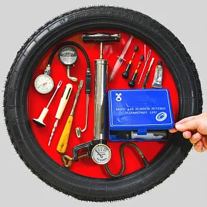 Коллекционное Рекламное Панно «Автомобильный ШИНОМОНТАЖ», СССР - 80 гг.