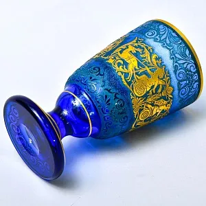 Редкость! Антикварная Хрустальная Ваза «Античные Колесницы», JOSEPHINENHUTTE, Германия 1915 -1920 гг.