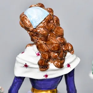 Антикварная Статуэтка «Неожиданное Угощение», Фарфор, Dressel & Kister Passau Германия, 1907 - 1922 гг. 