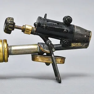 Редкость! Винтажная Латунная Бензиновая Горелка - Поршневая Паяльная Лампа, BARTHEL Германия -50 гг. 