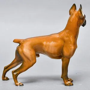  Коллекционная Фарфоровая статуэтка собаки «БОКСЕР», Rosenthal Германия, 60-е гг. ХХ века. 