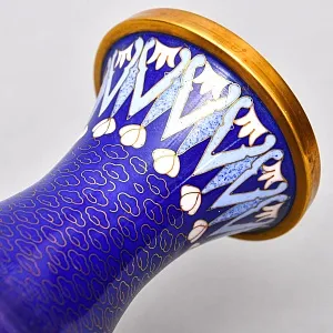 Парные Вазы «Фруктовый Сад» в технике «Клуазоне», металл Китай 50 -е годы ХХ века.