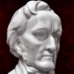 Коллекционный Фарфоровый Бюст - Статуэтка «Композитор Рихард ВАГНЕР - WAGNER» HEREND Венгрия.