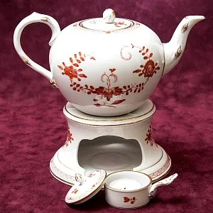 Чайный Сервиз «Индийский цветок» на 6-ть персон Фарфор MEISSEN / МЕЙСЕН Германия.