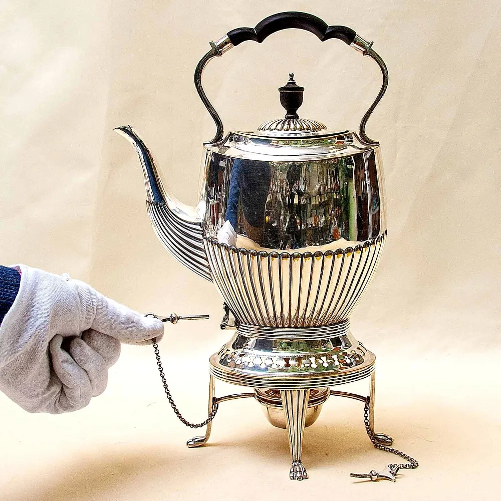Бульотка - Чайник - Запарник, SHEFFIELD Англия Silverplate, начало ХХ века.