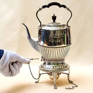 Бульотка - Чайник - Запарник, SHEFFIELD Англия Silverplate, начало ХХ века.