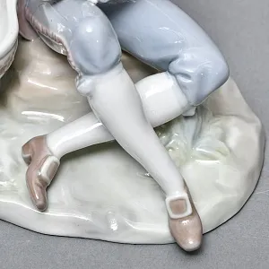 Парные Фарфоровые статуэтки - подставки для ювелирных украшений «Дама и кавалер», Lladro Испания. 