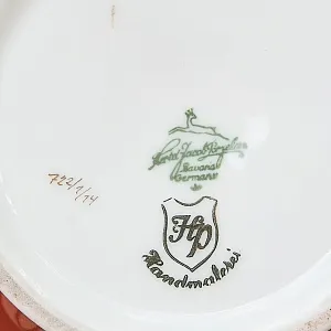 Коллекционная Ваза из серии «Золото Роз» Фарфор Hertel, Jacob&Co. Германия Н-25см.