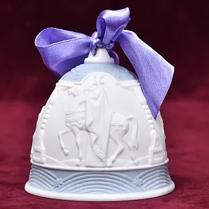 Коллекционный Фарфоровый Колокольчик «РОЖДЕСТВО - 1990 год», Lladro Испания.