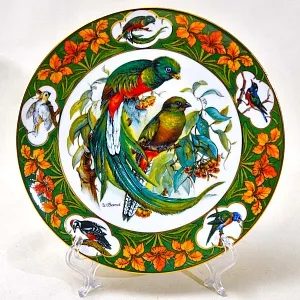 Редкость! Коллекционная Тарелка «Райская птица» Фарфор, Hause Schirnding, Германия - 1994 год.