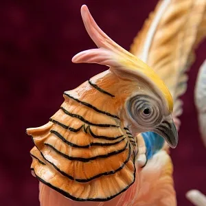 Фарфоровая статуэтка «Пара Птиц - Золотой Фазан», Карл Энс / Karl Ens,  Германия, 50-е гг.