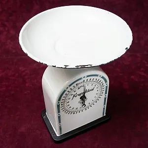 Антикварные Кухонные Весы в Фарфоровом корпусе KRUPS IDEAL, Германия - 1915 год.