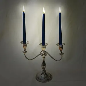 Старинный Канделябр - Подсвечник на Три Свечи, Silverplated SHEFFIELD Англия, начало ХХ века.