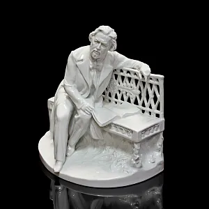 Редкость! Авторская Фарфоровая статуэтка «Композитор Михаил Иванович Глинка», СССР ЛФЗ.