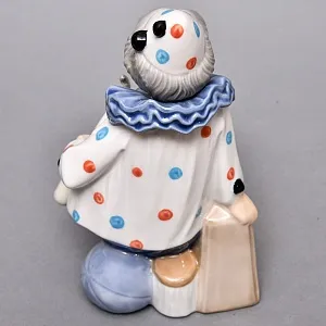 Фарфоровая статуэтка «Клоун с cаксофоном», TENGRA Испания, вторая половина ХХ века.