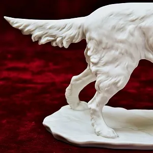 Бисквитный Фарфор Коллекционная Статуэтка «Собака - СЕТТЕР»,  Kaiser Германия - 1979 г.