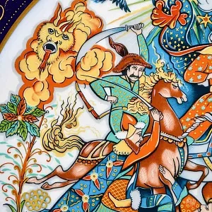 Коллекционное Блюдо - Тарелка «Мифы, сказания. Решающая битва» Фарфор Hutschenreuther Германия. 