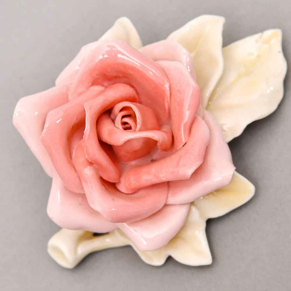 Коллекционная Фарфоровая статуэтка «Цветок розы», Karl Ens Германия, первая половина ХХ века. 