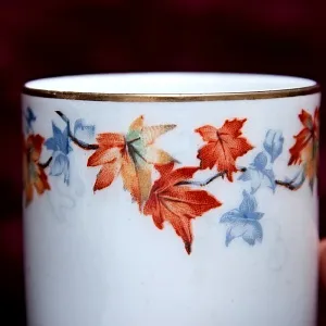 Фарфоровая Кофейная Пара «Кленовые листья», Бавария, Германия вторая половина ХХ века.-копия