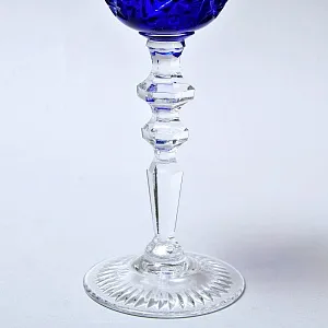 Набор Бокалов для Вина из Цветного Хрусталя JOSEPHINENHUTTE Германия, 50 -е гг.