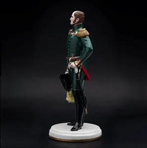 Коллекционная Авторская Статуэтка «Генералы Отечественной Войны 1812 года - Александр I», фарфор, Россия. 