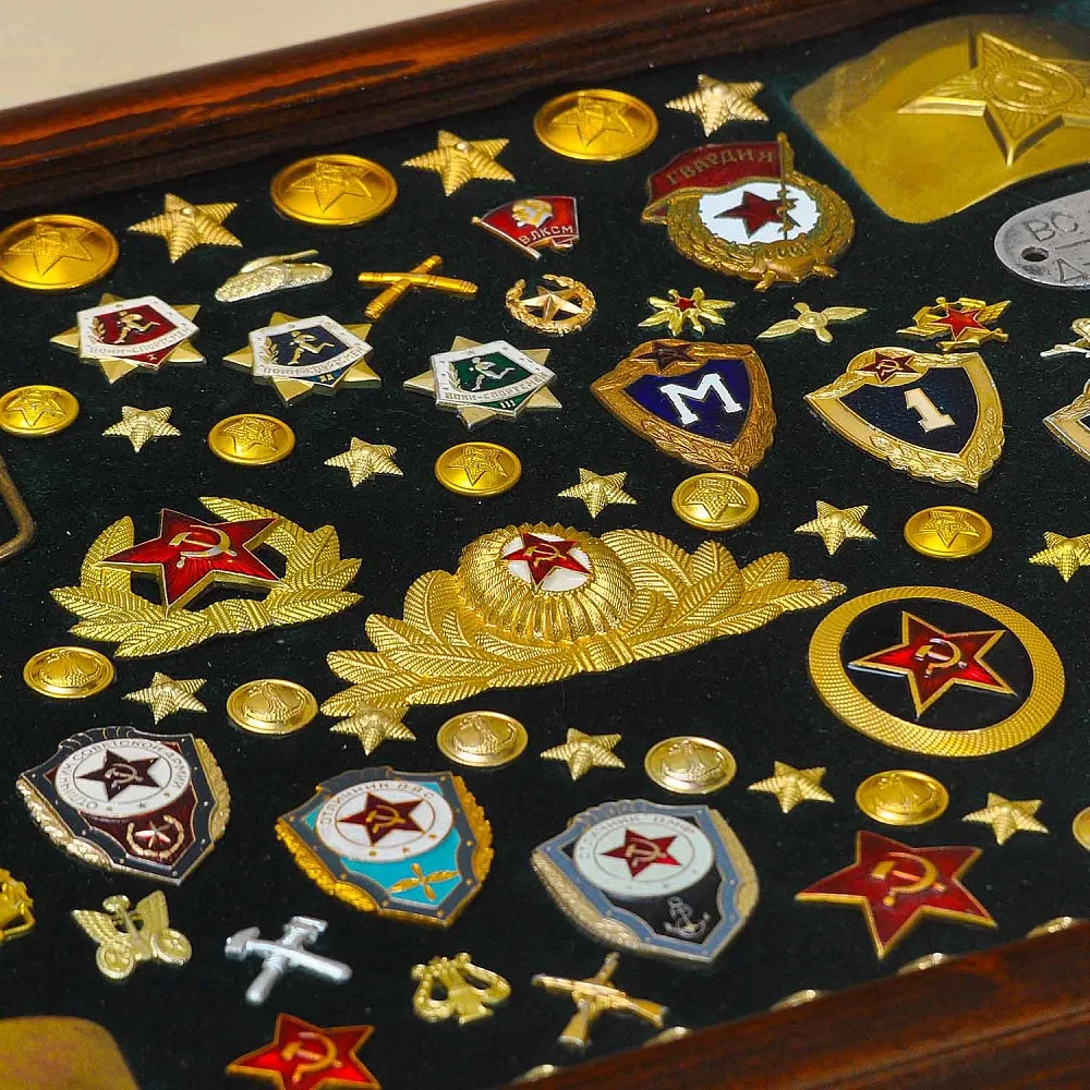 Настенное Панно - Картина «Элементы формы и Знаки отличия ВС СССР», Россия вторая половина ХХ в.