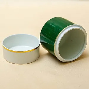 Винтажная Фарфоровая Баночка - Шкатулка «Олень» из серии «Охота». Furstenberg, Германия.