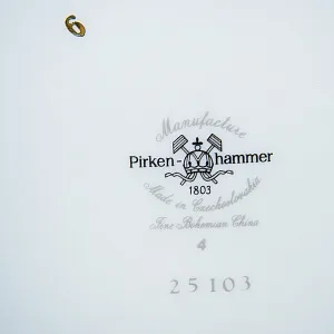 Фруктовница - Сухарница - Блюдо «Голубая Роза», Фарфор PirkenHammer Чехословакия, конец ХХ века.