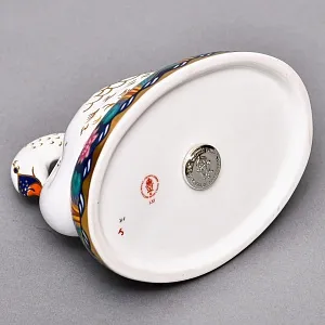 Коллекционное Пресс - Папье, Фарфоровая Статуэтка «ЛЕБЕДЬ», Royal Crown Derby Англия.