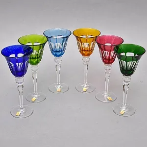 Редкость! Набор Хрустальных Бокалов для вина серия «Quelle», Limited Edition NACHTMANN Германия, конец ХХ века.