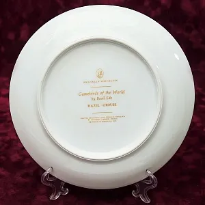 Коллекционная Тарелка «Рябчики» Фарфор Лимож Limoges Франция 1979 год.