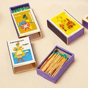 Памятный Сувенирый Набор - Хозяйственные Спички «АЭРОФЛОТ», СССР - 1966 год.