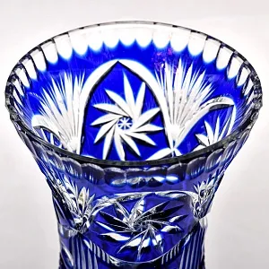 Винтажная Ваза для Цветов, Цветной Хрусталь, SCHONBORNER, Германия 60-е гг. 