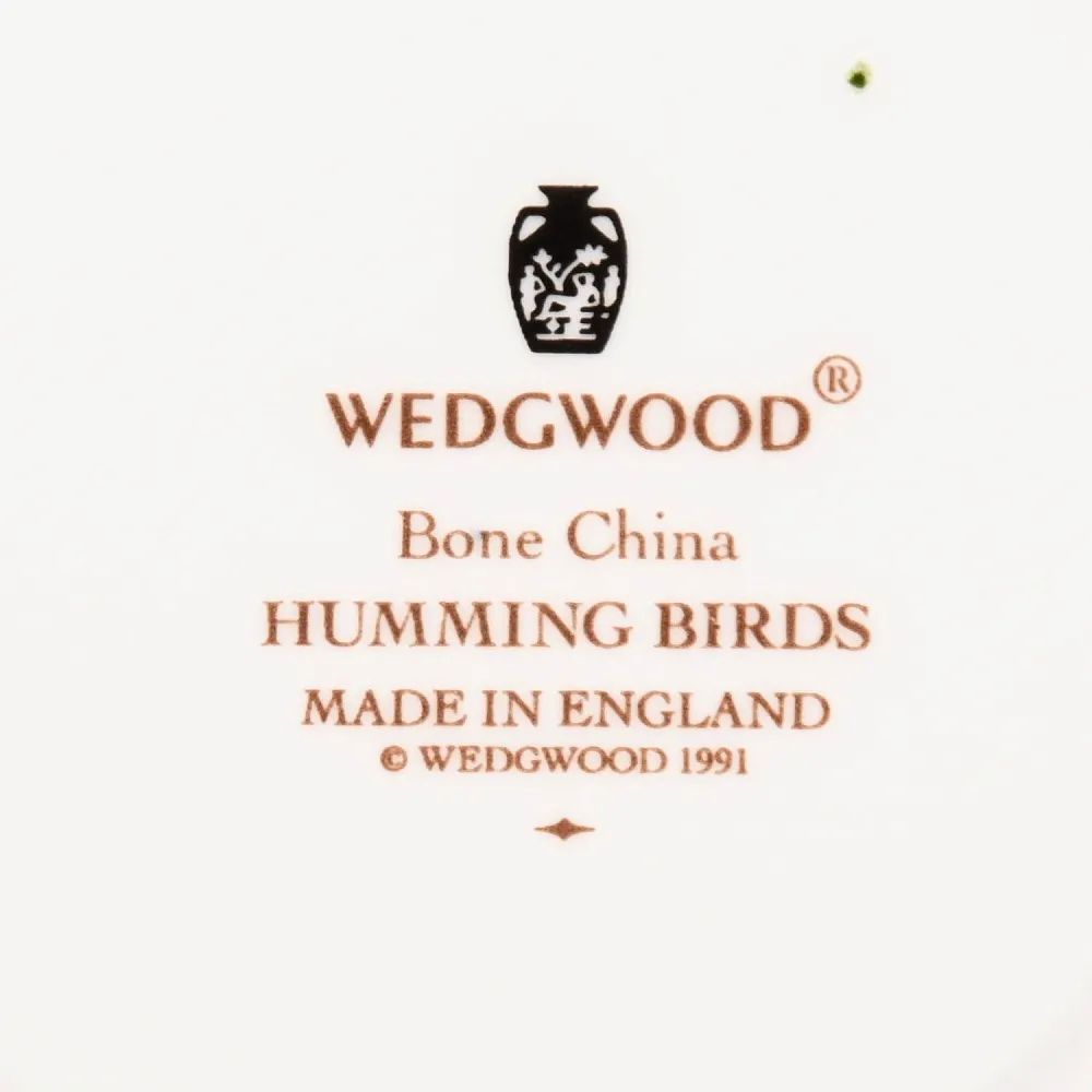 Коллекционная Фарфоровая кофейная пара «Колибри» Wedgwood Англия, 1991 год. 