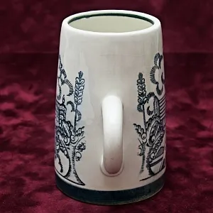 Большая Фаянсовая Агитационная Кружка «30 лет ВДНХ» ЗиК Конаково -1969 год.