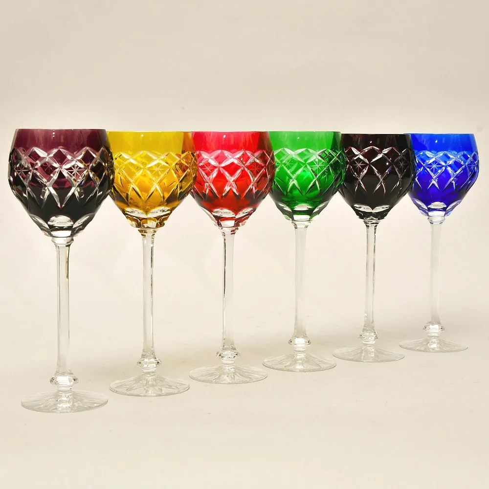 Хрустальные Бокалы для вина, Коллекция «ATLANTIC», Katharinen Hutte Германия -60 гг.