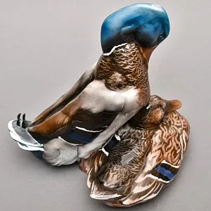 Коллекционная Фарфоровая статуэтка «Птицы. Утка и Селезень», ROSENTHAL Германия, 1922 - 1933 годы.