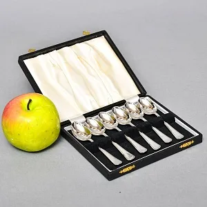 Винтажный набор из 6-ти кофейных ложек, Silverplate, J Dixon & Sons SHEFFIELD Англия, 50-е гг. 