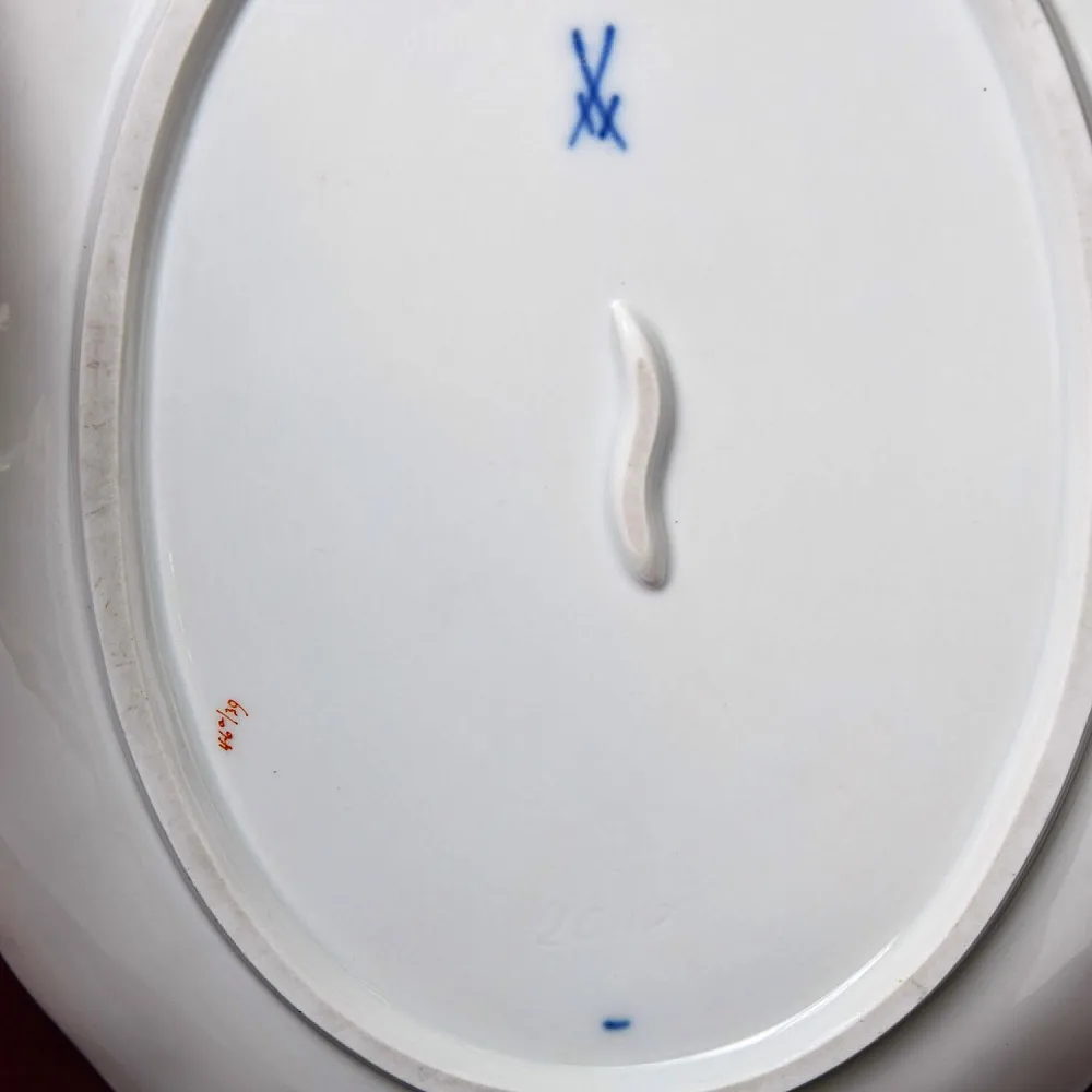 Мейсоновский «Цветочный Букет» - Сервировочная Тарелка - Блюдо, Фарфор MEISSEN Германия.