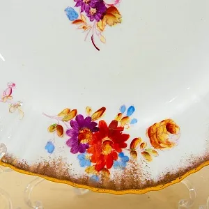 Антикварная, Коллекционная Чайная пара +Тарелка (Тройка) , Англия, конец ХIX - начало ХХ века.